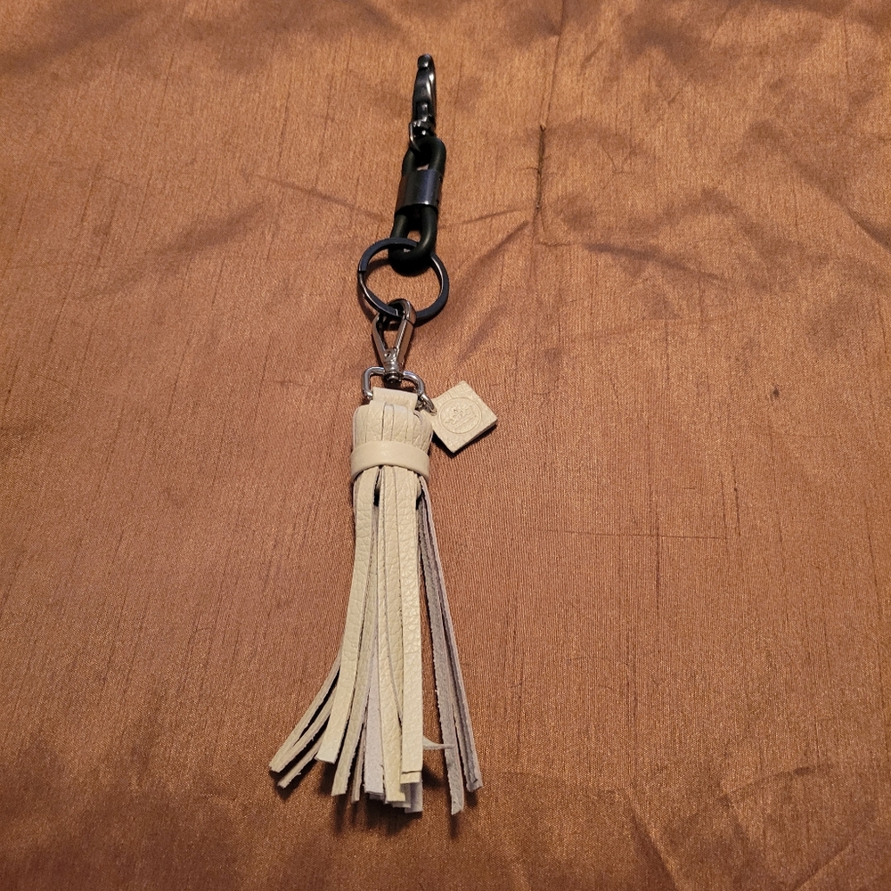 Peter Millar Cream and Black Key Holder